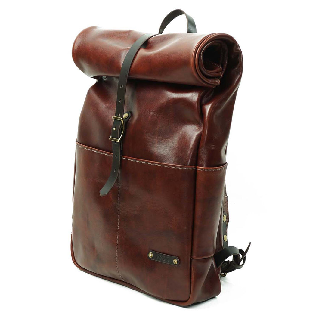 Mochila de Cuero Z4 - Café Agreste