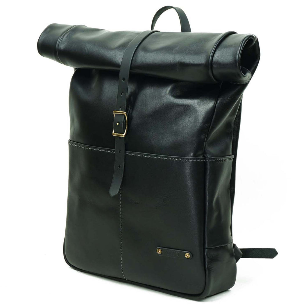 Mochila de Cuero Z4 - Negro