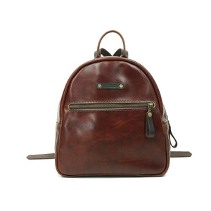 Mochila de Cuero Z5 - Café Agreste