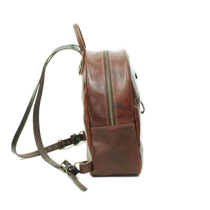 Mochila de Cuero Z5 - Café Agreste
