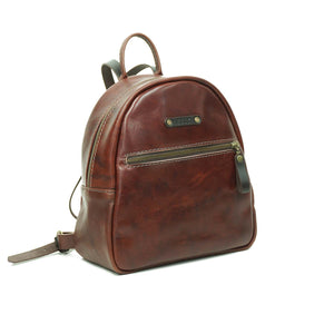 Mochila de Cuero Z5 - Café Agreste