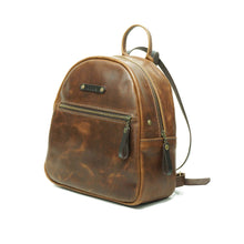 Cargar imagen en el visor de la galería, Mochila de Cuero Z5 - Café Texturado
