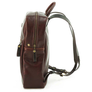 Mochila de Cuero Z7 - Café Agreste
