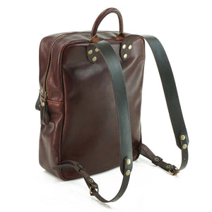 Mochila de Cuero Z7 - Café Agreste