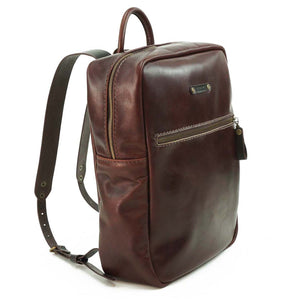 Mochila de Cuero Z7 - Café Agreste