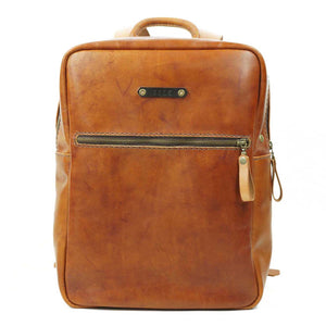 Mochila de Cuero Z7 - Curry / Natural