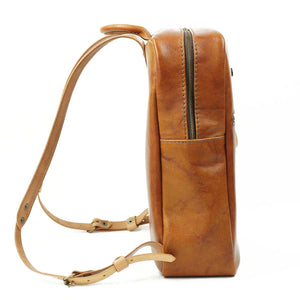 Mochila de Cuero Z7 - Curry / Natural