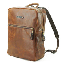 Cargar imagen en el visor de la galería, Mochila de Cuero Z7 - Café Texturado
