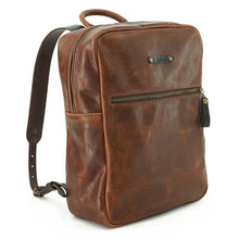 Cargar imagen en el visor de la galería, Mochila de Cuero Z7 - Café Texturado
