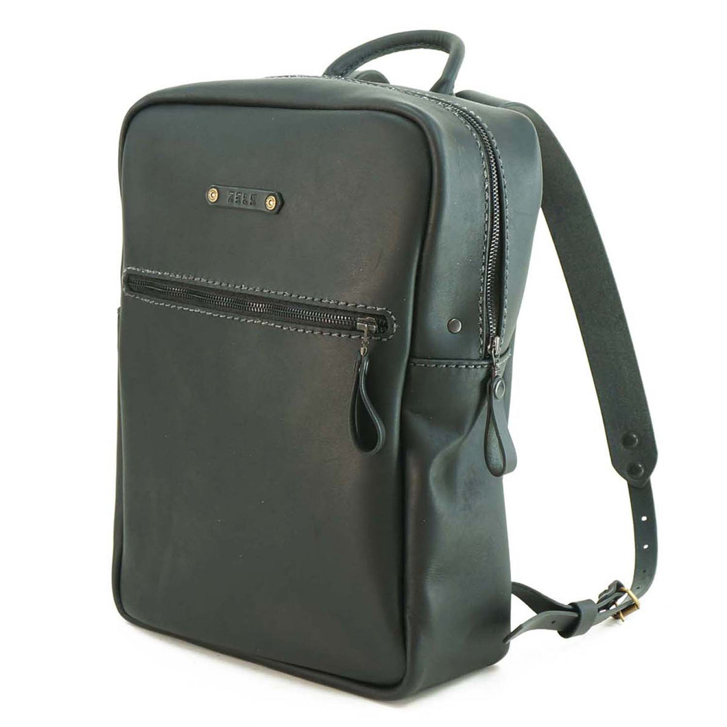 Mochila de Cuero Z7 - Negro