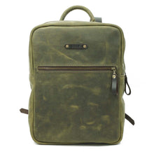 Cargar imagen en el visor de la galería, Mochila de Cuero Z7 - Verde Rústico
