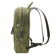 Cargar imagen en el visor de la galería, Mochila de Cuero Z7 - Verde Rústico
