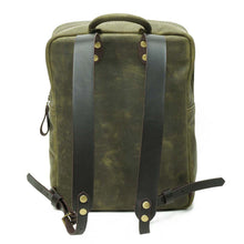 Cargar imagen en el visor de la galería, Mochila de Cuero Z7 - Verde Rústico
