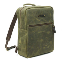 Cargar imagen en el visor de la galería, Mochila de Cuero Z7 - Verde Rústico
