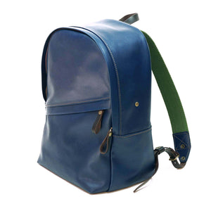 Mochila de Cuero Z8 - Azul