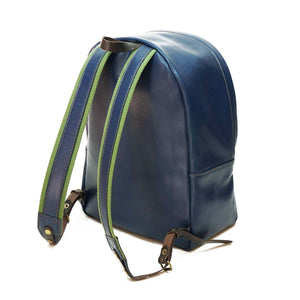 Mochila de Cuero Z8 - Azul