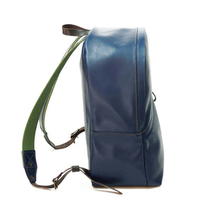 Mochila de Cuero Z8 - Azul