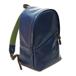 Mochila de Cuero Z8 - Azul