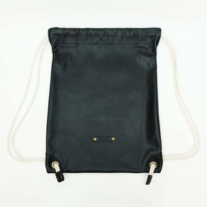 Mochila Saco de Cuero - Negro