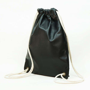 Mochila Saco de Cuero - Negro