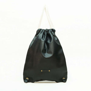 Mochila Saco de Cuero - Negro