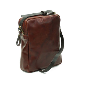 Bandolera de cuero Satchel Café Agreste