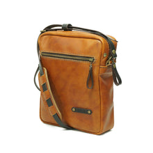 Cargar imagen en el visor de la galería, Bandolera de cuero Satchel Curry-Moro
