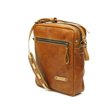 Cargar imagen en el visor de la galería, Bandolera de cuero Satchel  Curry-Natural
