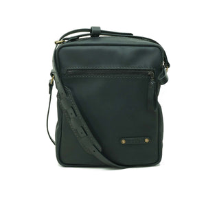 Bandolera de cuero Satchel Negro