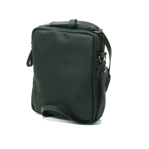 Bandolera de cuero Satchel Negro