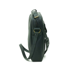 Bandolera de cuero Satchel Negro