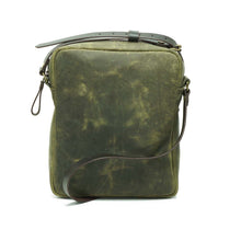 Cargar imagen en el visor de la galería, Bandolera de cuero Satchel Verde Rústico
