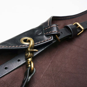 Pechera Delantal de Cuero - Negro